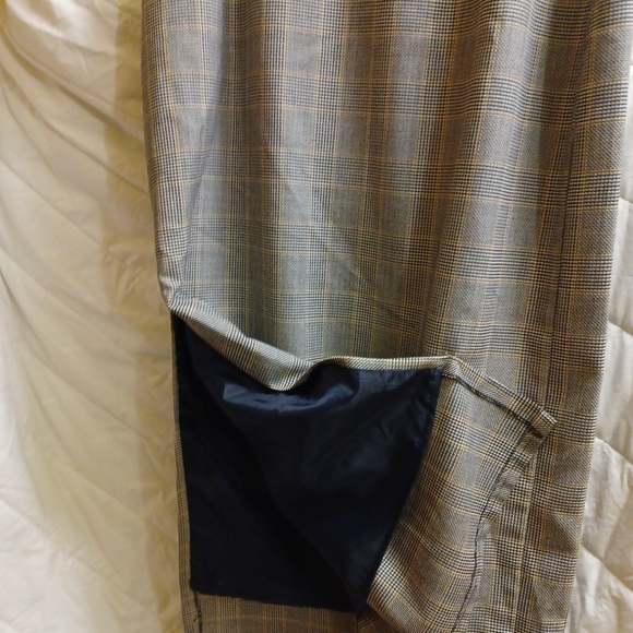 Skirt Suite plaid Midi length, with side split - Picture 3 of 4